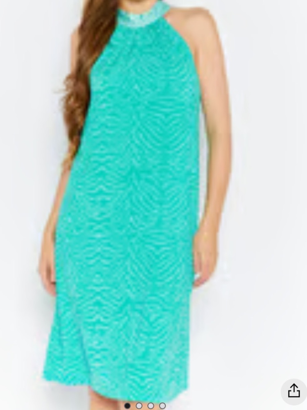H by Halston Green Halter Sundress Small NWT